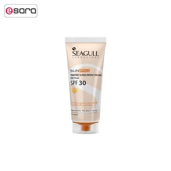کرم ضد آفتاب رنگی فاقد چربی مدل SPF30   سی گل 40 میلی لیتر - 3