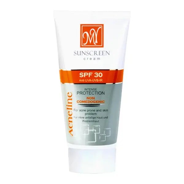 کرم ضد آفتاب بی‎رنگSPF30 فاقد چربی حاوی جوجوبا و آلوئه ‎ورا مناسب پوست‎های چرب و مختلط 50 میلی لیتر مای