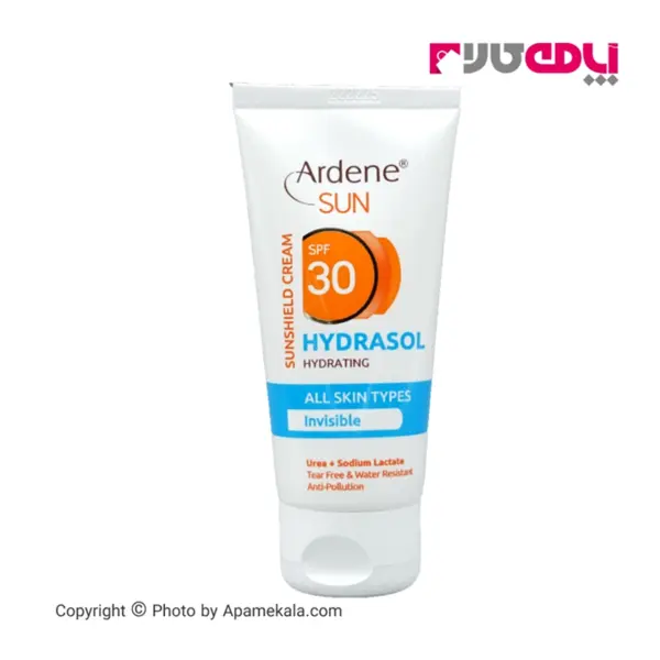 کرم ضدآفتاب بی رنگ هیدراسل آردن SPF30 مناسب انواع پوست حجم 50 میل
