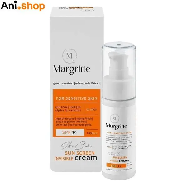 کرم ضد آفتاب ساده مارگریت SPF 30 مناسب پوست های حساس حجم 50 میلی‌لیتر - 3