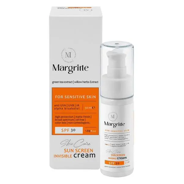 کرم ضد آفتاب ساده مارگریت SPF 30 مناسب پوست های حساس حجم 50 میلی‌لیتر - 4