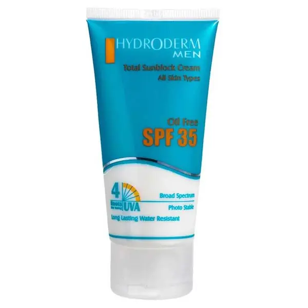کرم ضد آفتاب آقایان هیدرودرم فاقد چربی بدون سفید کنندگی و براقیتSPF 35 - 3