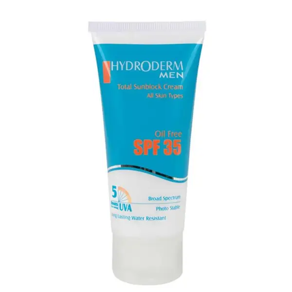 کرم ضد آفتاب آقایان هیدرودرم فاقد چربی بدون سفید کنندگی و براقیتSPF 35 - 5