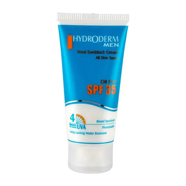 کرم ضد آفتاب آقایان هیدرودرم فاقد چربی بدون سفید کنندگی و براقیتSPF 35 - 4
