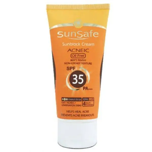 کرم ضد آفتاب آنتی آکنه سان سیف SPF35 - 3