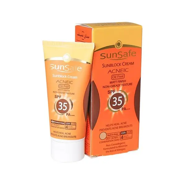 کرم ضد آفتاب آنتی آکنه سان سیف SPF35 - 5