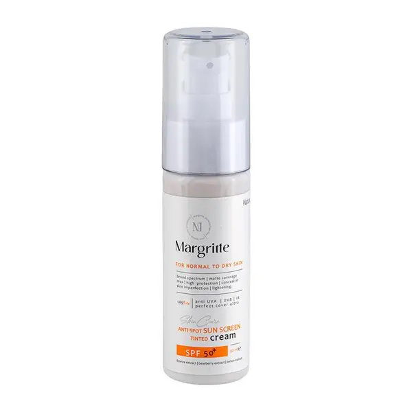 کرم ضد آفتاب رنگی مارگریت SPF35 مدل 02 محافظ UVA ،UVB، مناسب پوست های چرب حجم 50 میلی‌لیتر - 4