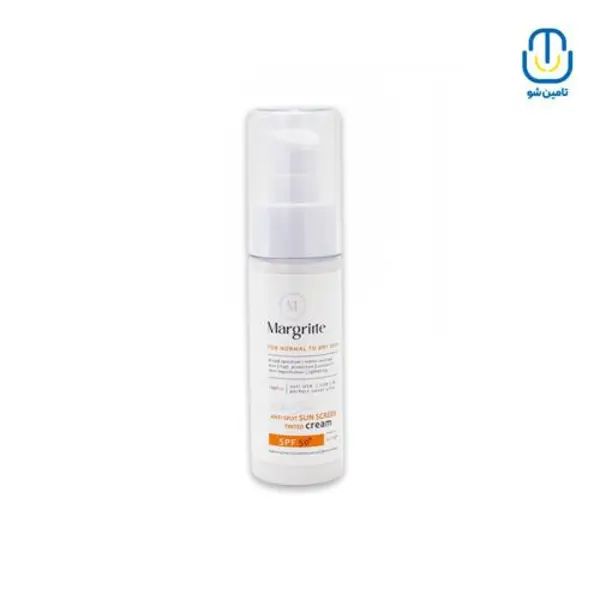 کرم ضد آفتاب رنگی مارگریت SPF35 مدل 02 محافظ UVA ،UVB، مناسب پوست های چرب حجم 50 میلی‌لیتر - 5