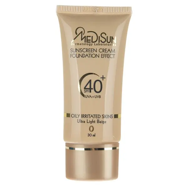 کرم ضد آفتاب رنگی تیوپی SPF40 مدیسان مناسب پوست چرب و مختلط حجم ۳۰ میل – بژ روشن - 3
