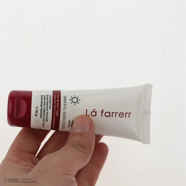 کرم ضد آفتاب مینرال رنگی SPF 40 لافارر رنگ بژ روشن مناسب انواع پوست به ویژه پوست حساس وزن 40 گرم - 3