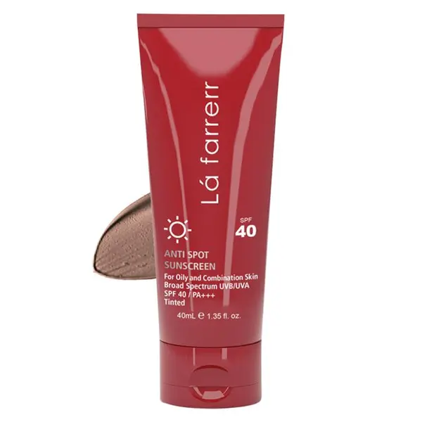 کرم ضد آفتاب و ضد لک رنگی SPF40 لافارر مناسب پوست چرب و مختلط حجم 40 میل رنگ روشن - 2