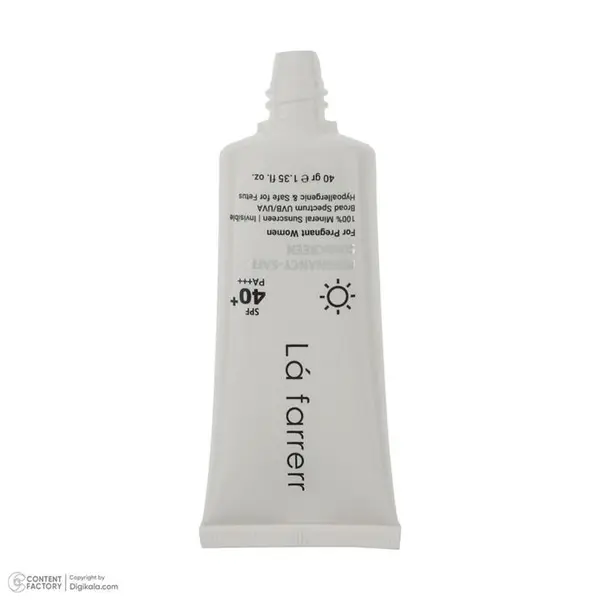 کرم ضد آفتاب مینرال بی رنگ مناسب خانم‌های باردار SPF40 لافارر 40 میلLa farrerr Pregnancy Safe Invisible Sunscreen for Pregnant Women SPF40 ـ لافارر - 5