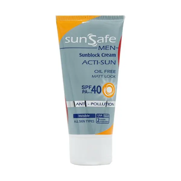 کرم ضد آفتاب بدون رنگ سان سیف SPF 40 مدل ACTI-SUN ‌ مناسب برای انواع پوست حجم 50 میلی‌لیتر - 3