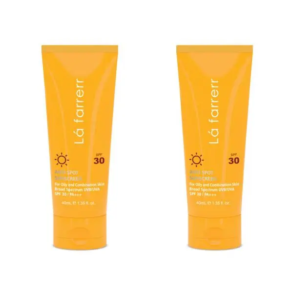 کرم ضد آفتاب و ضد لک رنگی spf40 لافارر مدل Normal To Dry Light حجم 40 میلی لیتر - 2