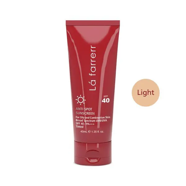 کرم ضد آفتاب و ضد لک رنگی spf40 لافارر مدل Normal To Dry Light حجم 40 میلی لیتر - 3