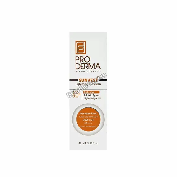 کرم ضد آفتاب و ضد لک پرودرما مدل SPF50 بژ طبیعی حجم ۴۰ میلی لیتر - 3