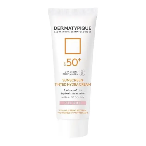 ضد آفتاب رنگی پوست خشک و نرمال +SPF50 درماتیپیک (رز بژ) - 5