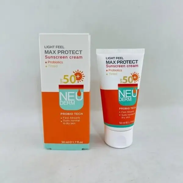 کرم ضد آفتاب رنگی مکس پروتکت انواع پوست نئودرم SPF50 - 3