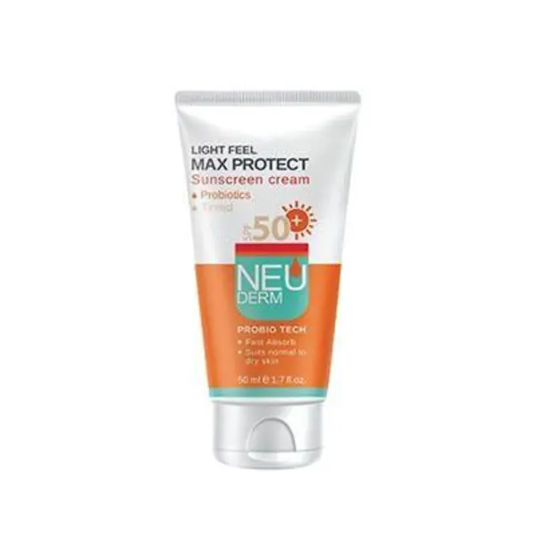 کرم ضد آفتاب رنگی مکس پروتکت انواع پوست نئودرم SPF50 - 4