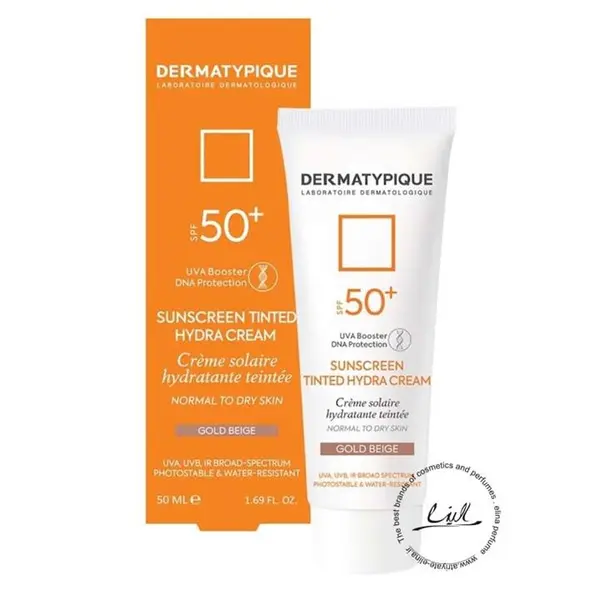 ضد آفتاب رنگی پوست خشک و نرمال +SPF50 درماتیپیک (بژ طلایی) - 3