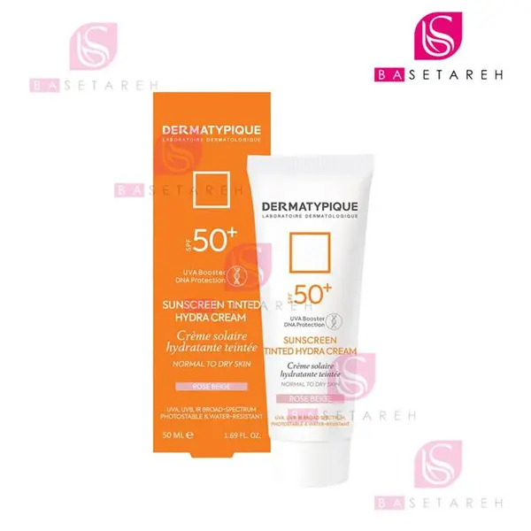 ضد آفتاب رنگی پوست خشک و نرمال +SPF50 درماتیپیک (رز بژ) - 3