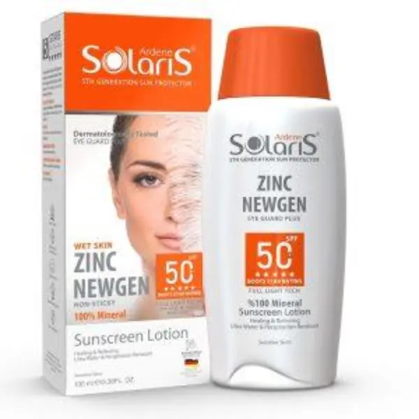 لوسیون ضد آفتاب فیزیکال آردن سولاریس مدل زینک نیوژن SPF 50 مناسب پوست حساس حجم 100 میلی لیتر - بی رنگ - 4