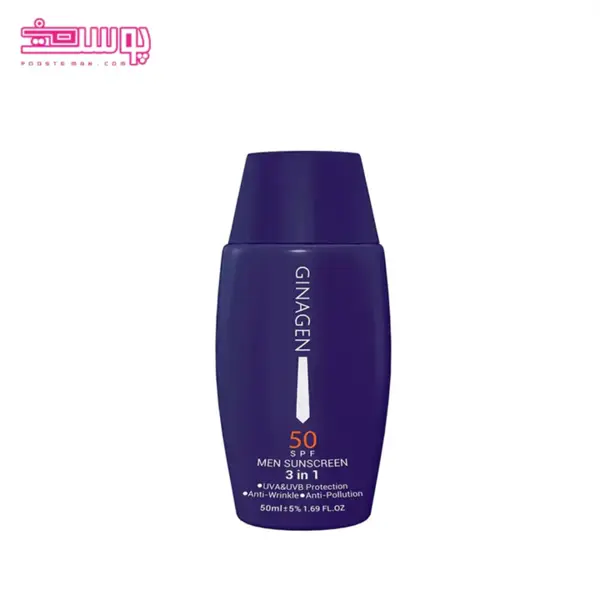 کرم ضد آفتاب آقایان ژیناژن SPF50 مدل 3 در 1 حجم 50 میل - 3