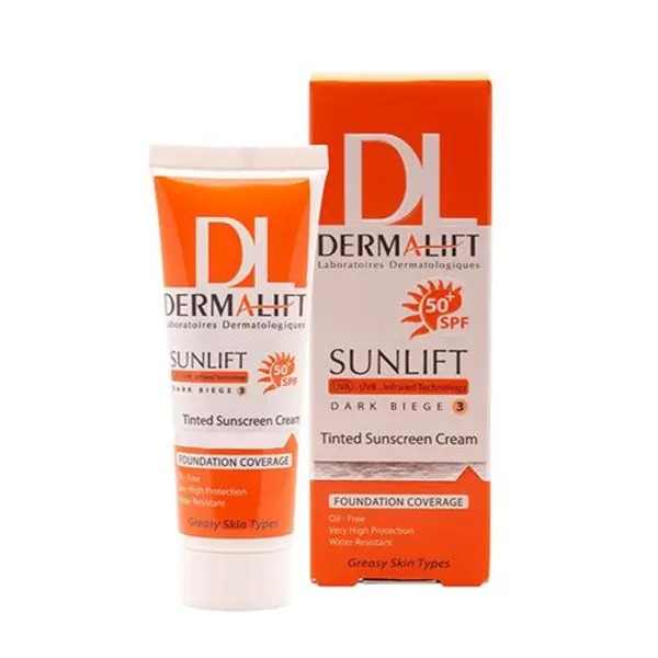 کرم ضد آفتاب رنگی درمالیفت SPF 50 مدل 3 ‌مناسب پوست چرب حجم 40 میلی‌لیتر - 4