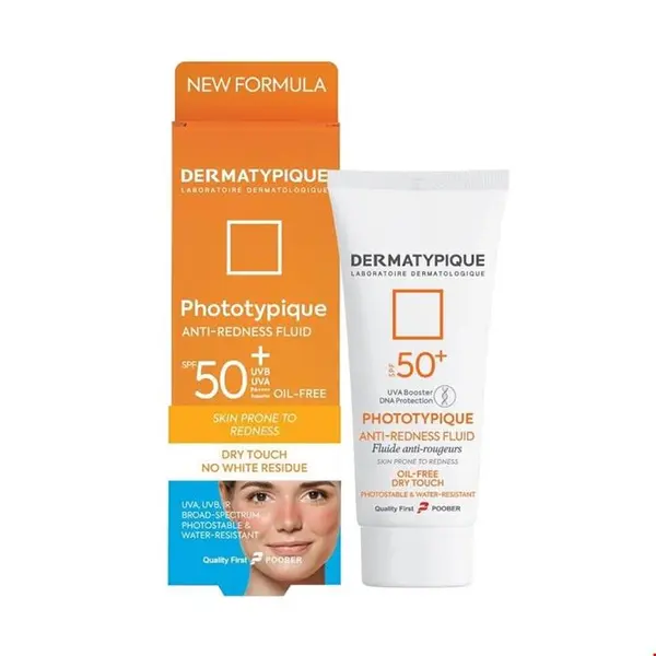 فلوئید ضد آفتاب پوست قرمز و حساس فتوتیپیک SPF50 بی رنگ درماتیپیک 40 میلی لیتری - 2
