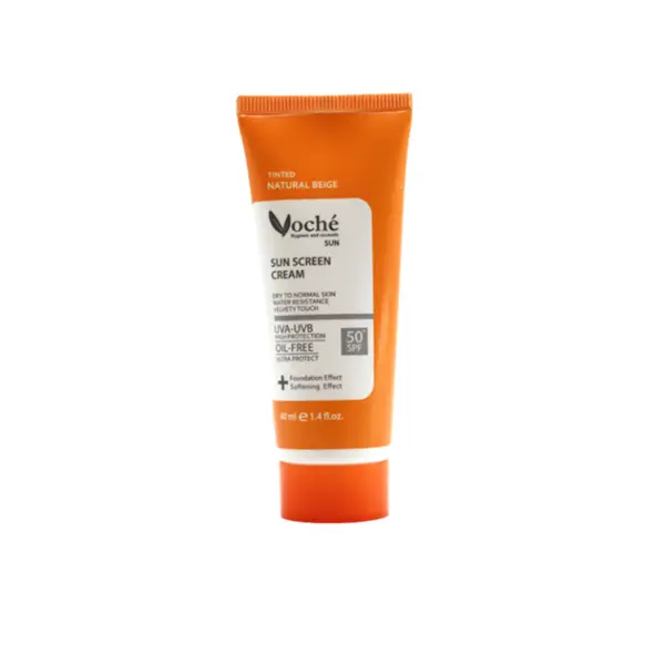 کرم ضد آفتاب وچه رنگ بژ طبیعی SPF50 مناسب پوست چرب و مستعد آکنه 40 میل وچه - 6
