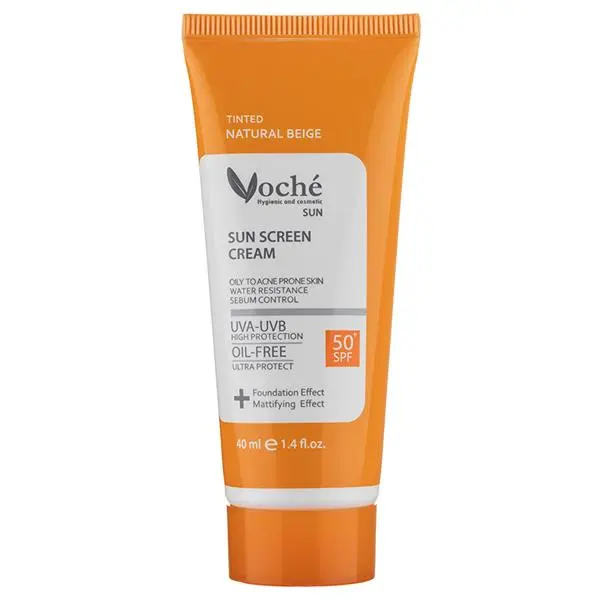 کرم ضد آفتاب رنگی پوست چرب وچه SPF 50 - بژ روشن 40 میل - 6