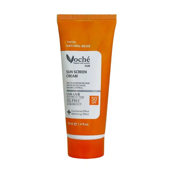کرم ضد آفتاب رنگی پوست چرب وچه SPF 50 - بژ روشن 40 میل - 3