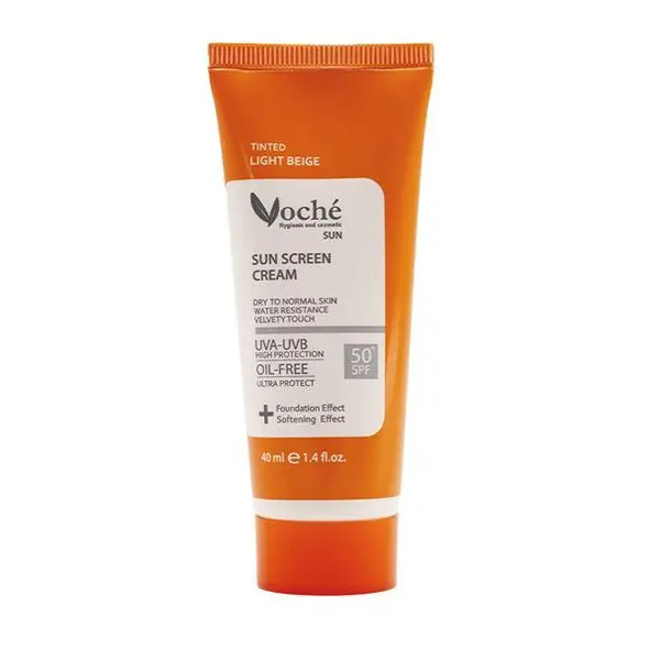 کرم ضد آفتاب رنگی پوست چرب وچه SPF 50 - بژ روشن 40 میل - 4