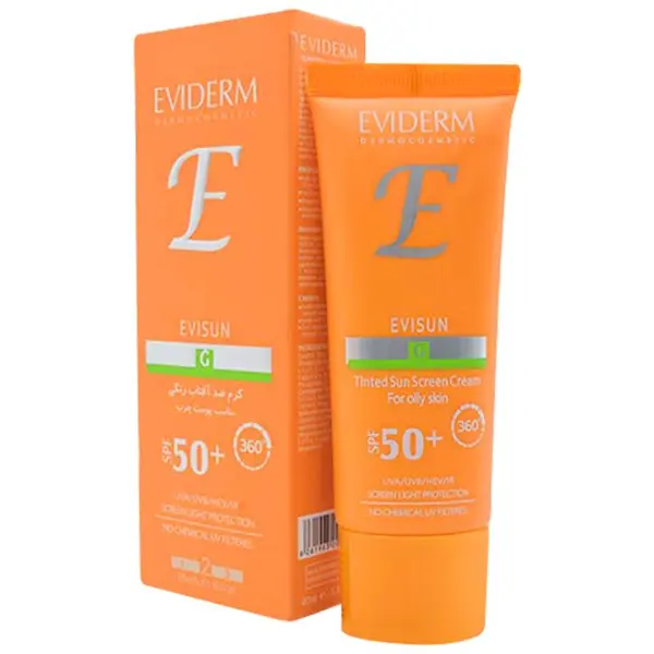 کرم ضد آفتاب رنگی اویدرم +SPF50 مدل اوی سان مناسب پوست خشک 40 میلی لیتر بژ طبیعی - 5