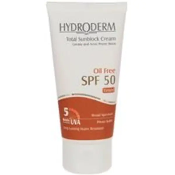 کرم ضد آفتاب کرم پودری فاقد چربی SPF50 هیدرودرم مناسب پوست چرب و مختلط 40 گرم-بژ طبیعی - 2