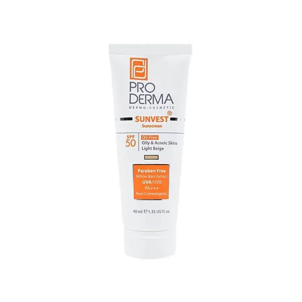 کرم ضد آفتاب فاقد چربی SPF 50 پرودرما مناسب پوست های چرب و جوش دار40 میلی لیتر - 6