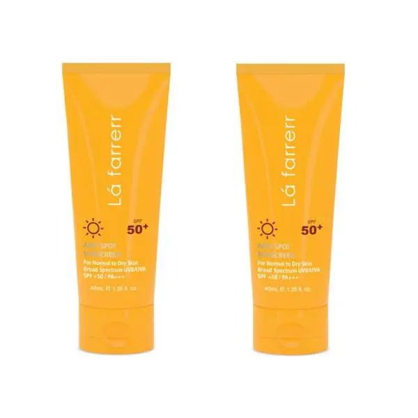 کرم ضد آفتاب و ضد لک بی رنگ لافارر SPF 50 مخصوص پوست خشک و معمولی 40 میلی لیتر - 2