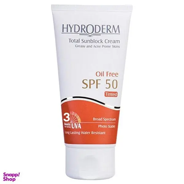 کرم ضد آفتاب کرم پودری فاقد چربی SPF50 هیدرودرم 40 گرمی - 3