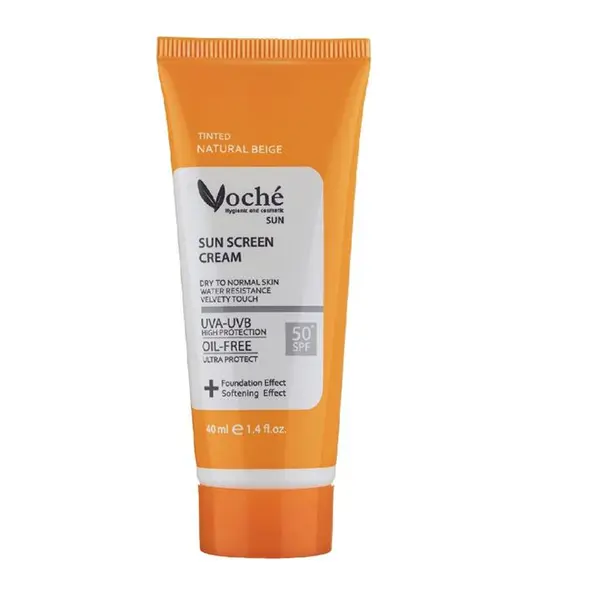 کرم ضد آفتاب رنگی پوست چرب وچه SPF 50 - بژ روشن 40 میل - 5