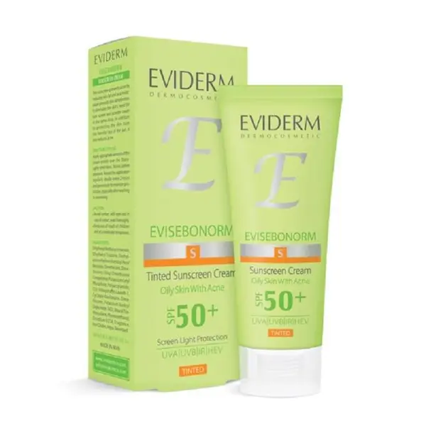 کرم ضدآفتاب SPF50  رنگی مناسب پوست های چرب دارای جوش اوی سبونورم اویدرم حجم 40 میلی گرم - 3