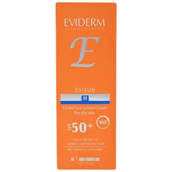 کرم ضد آفتاب رنگی اویدرم +SPF50 مدل اوی سان مناسب پوست خشک 40 میلی لیتر بژ طبیعی - 3