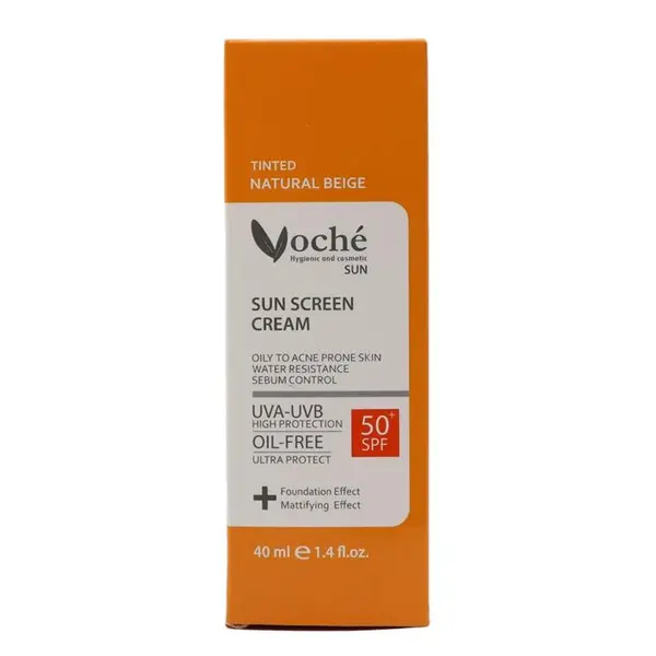 کرم ضد آفتاب وچه رنگ بژ طبیعی SPF50 مناسب پوست چرب و مستعد آکنه 40 میل وچه - 5