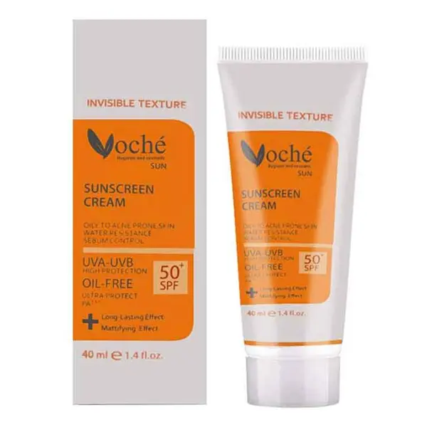 کرم ضدآفتاب بی رنگ SPF50  پوست چرب مستعد آکنه 40 میل وچه - 4