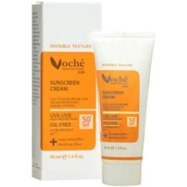 کرم ضدآفتاب بی رنگ SPF50  پوست چرب مستعد آکنه 40 میل وچه - 2
