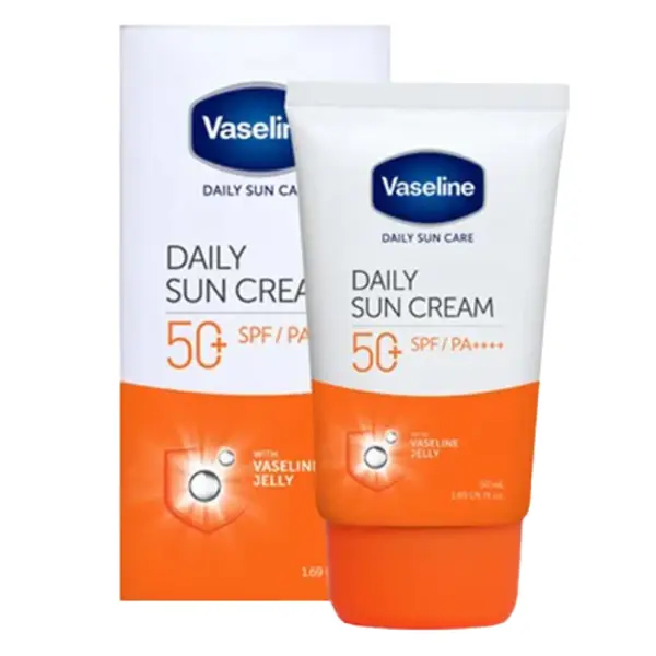 کرم ضد آفتاب بی رنگ وازلین  SPF50 مدل دیلی سان مناسب انواع پوست حجم 50 میلی لیتر - 4