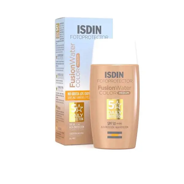 کرم ضد آفتاب رنگی ایزدین SPF 50 مدل فیوژن واتر مناسب برای انواع پوست حجم 50 میلی‌لیتر - 3
