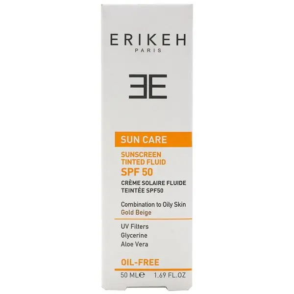 کرم ضد آفتاب SPF50 بژ طلایی پوست مختلط تا چرب اریکه 50 میل - 4