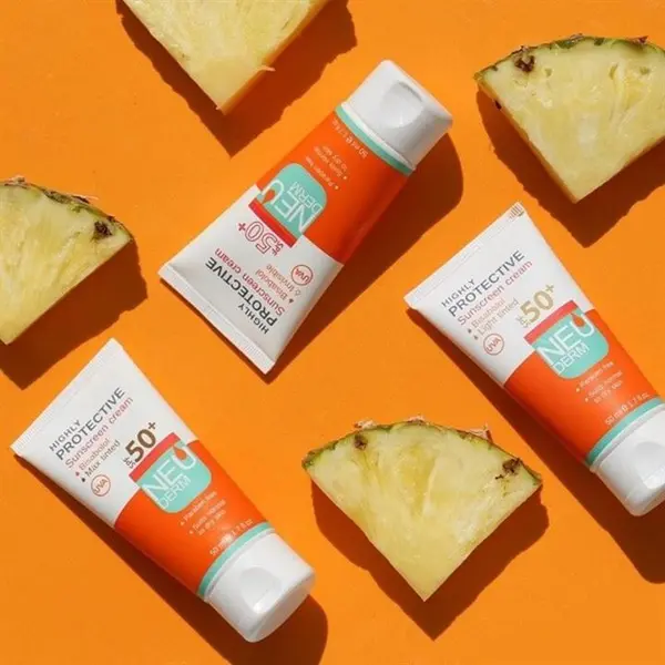 کرم ضد آفتاب نئودرم SPF50 رنگی مناسب پوست نرمال تا خشک 50 میل-بژ روشن - 5