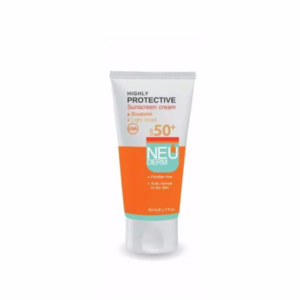کرم ضد آفتاب نئودرم SPF50 رنگی مناسب پوست نرمال تا خشک 50 میل-بژ روشن - 6