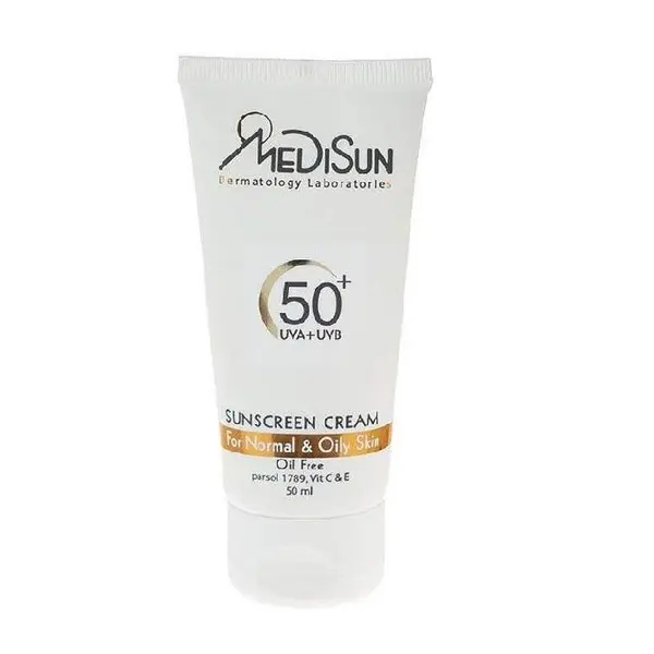 کرم ضد آفتاب بی رنگ spf50 پوست معمولی و چرب مدیسان 50 میلی لیتر - 2